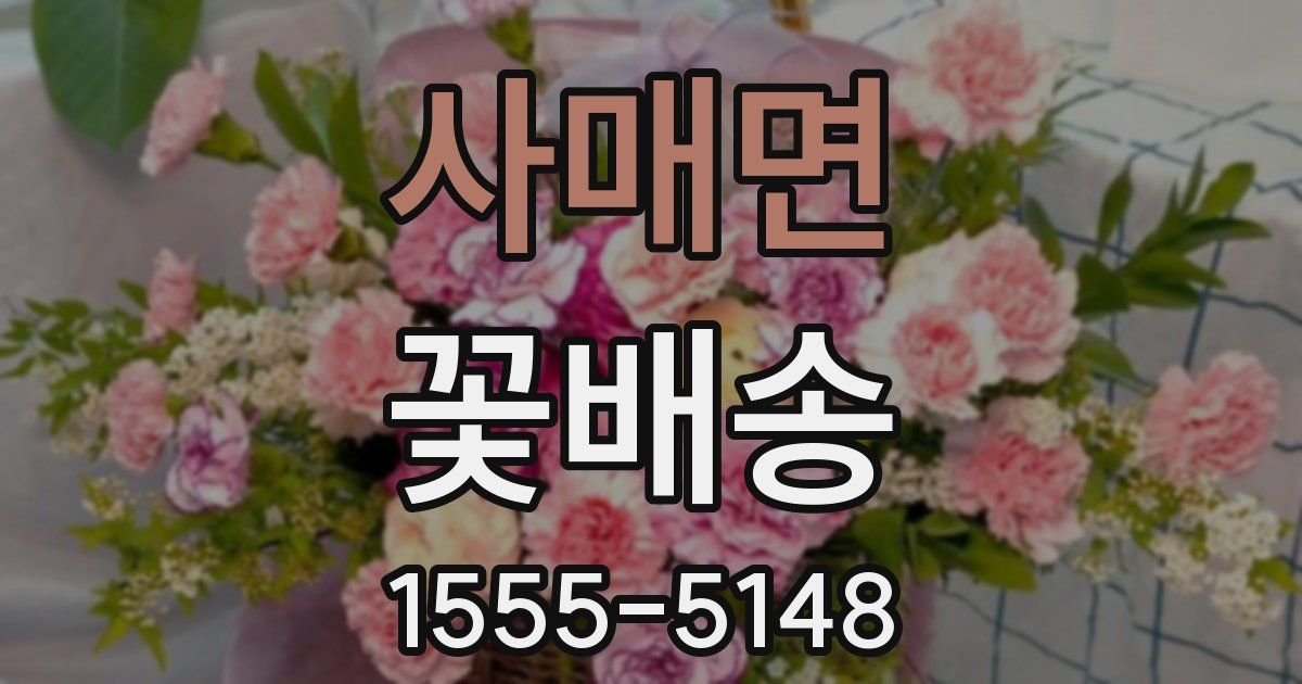 사매면 꽃배송