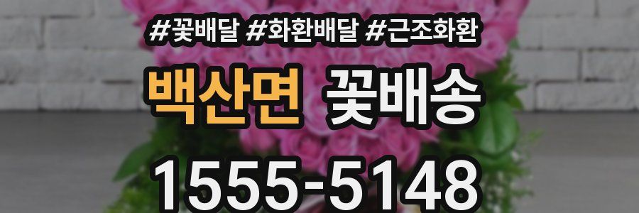 백산면 꽃배송