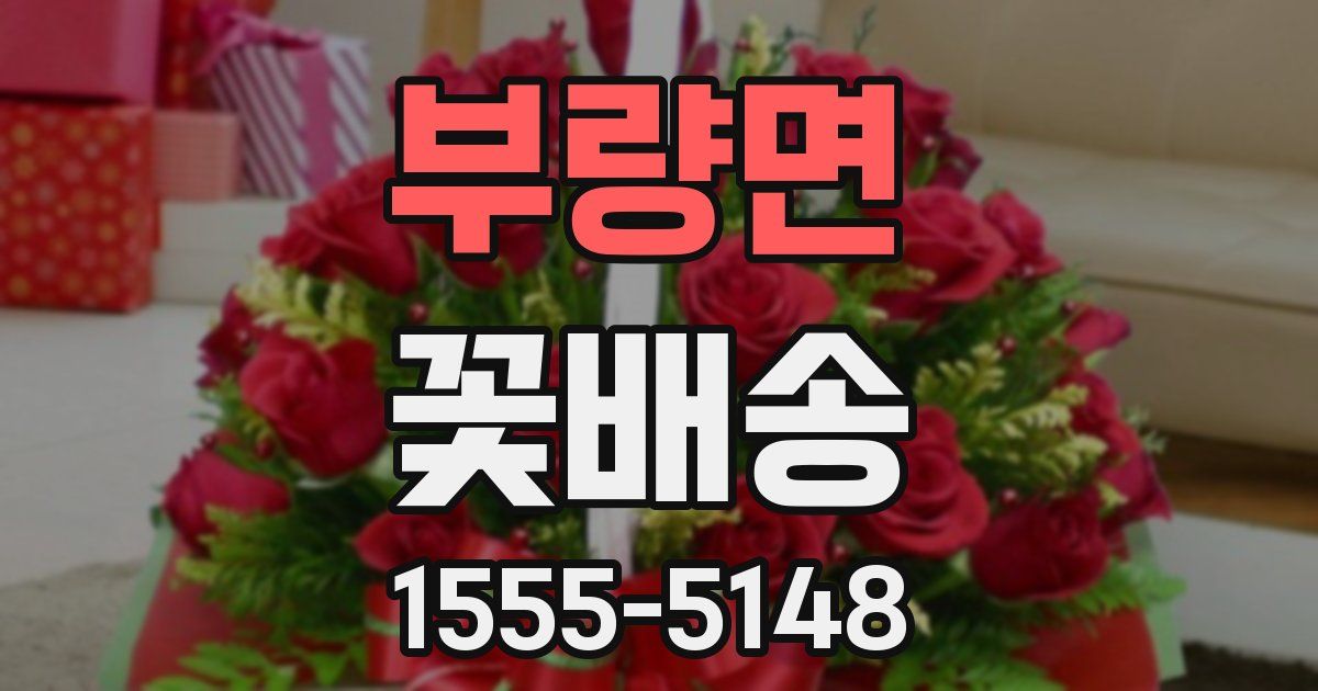 부량면 꽃배송