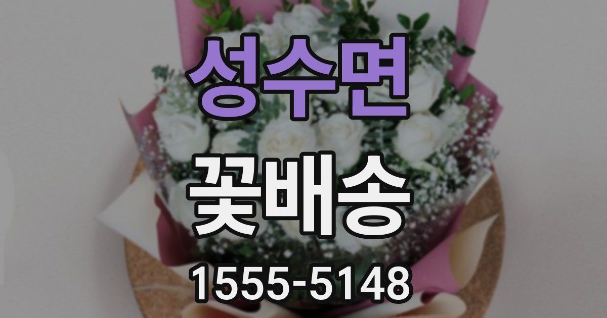 성수면 꽃배송