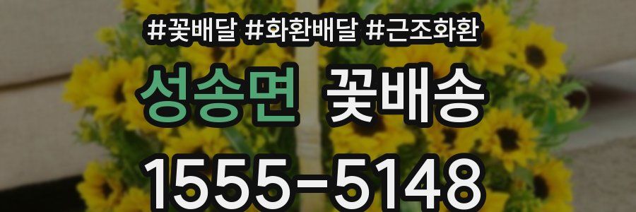 성송면 꽃배송