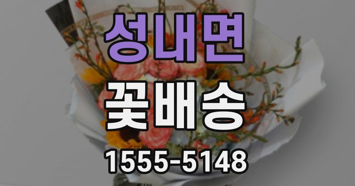 성내면 꽃배송
