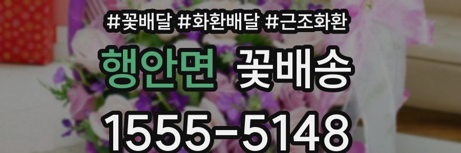 행안면 꽃배송