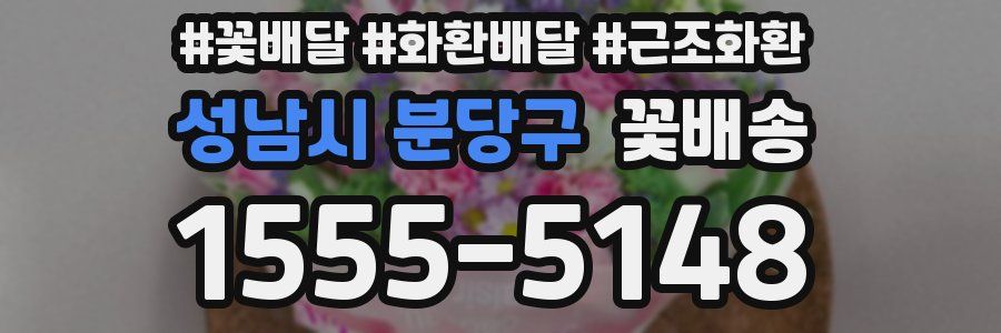 성남시 분당구 꽃배송