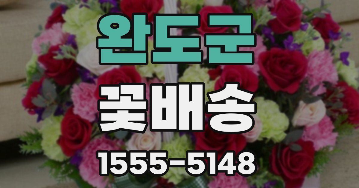 완도군 꽃배송
