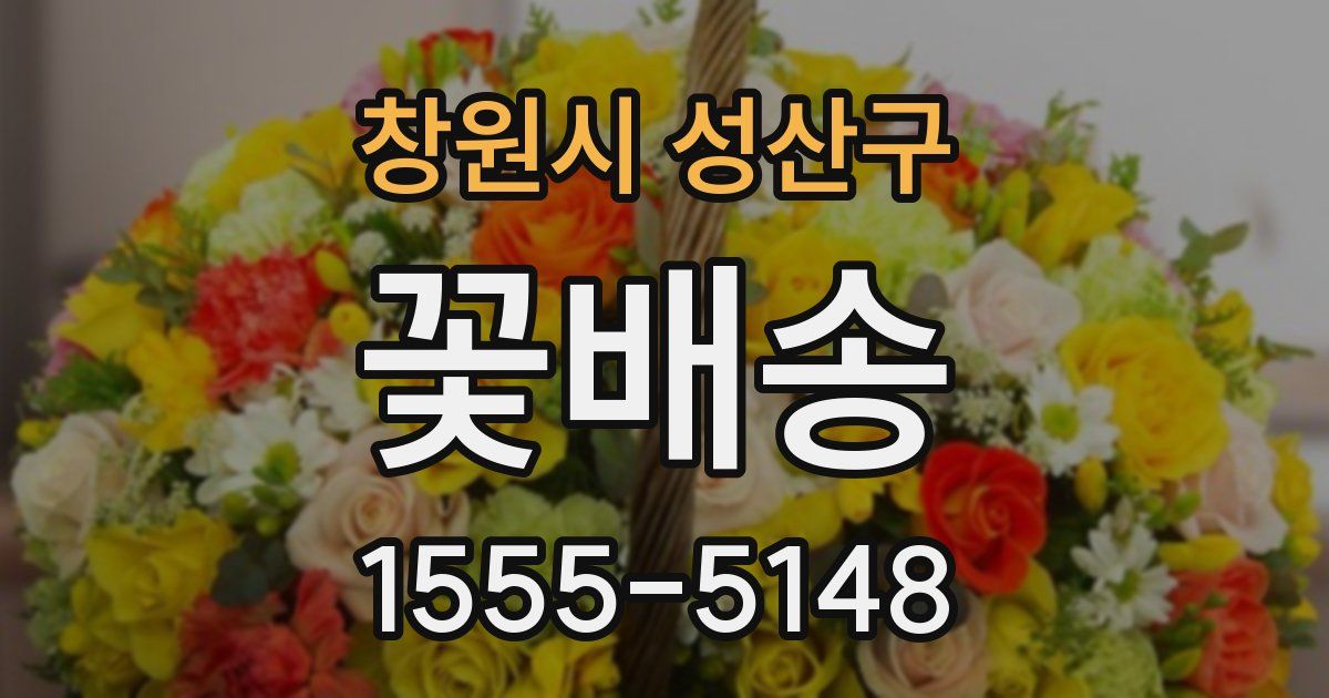 창원시 성산구 꽃배송