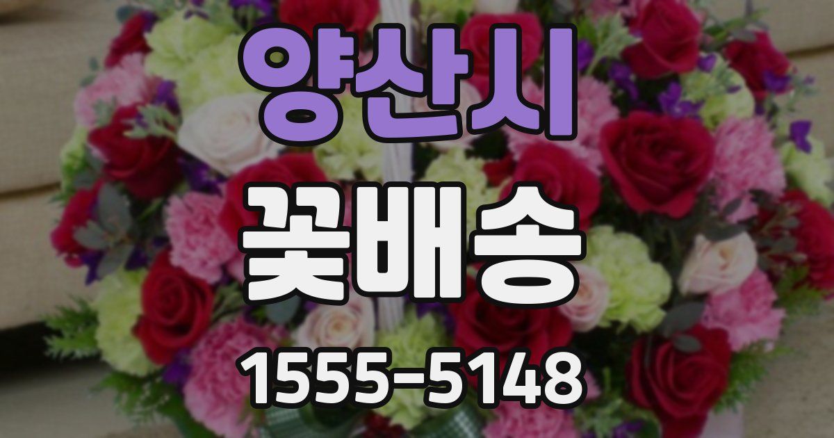 양산시 꽃배송