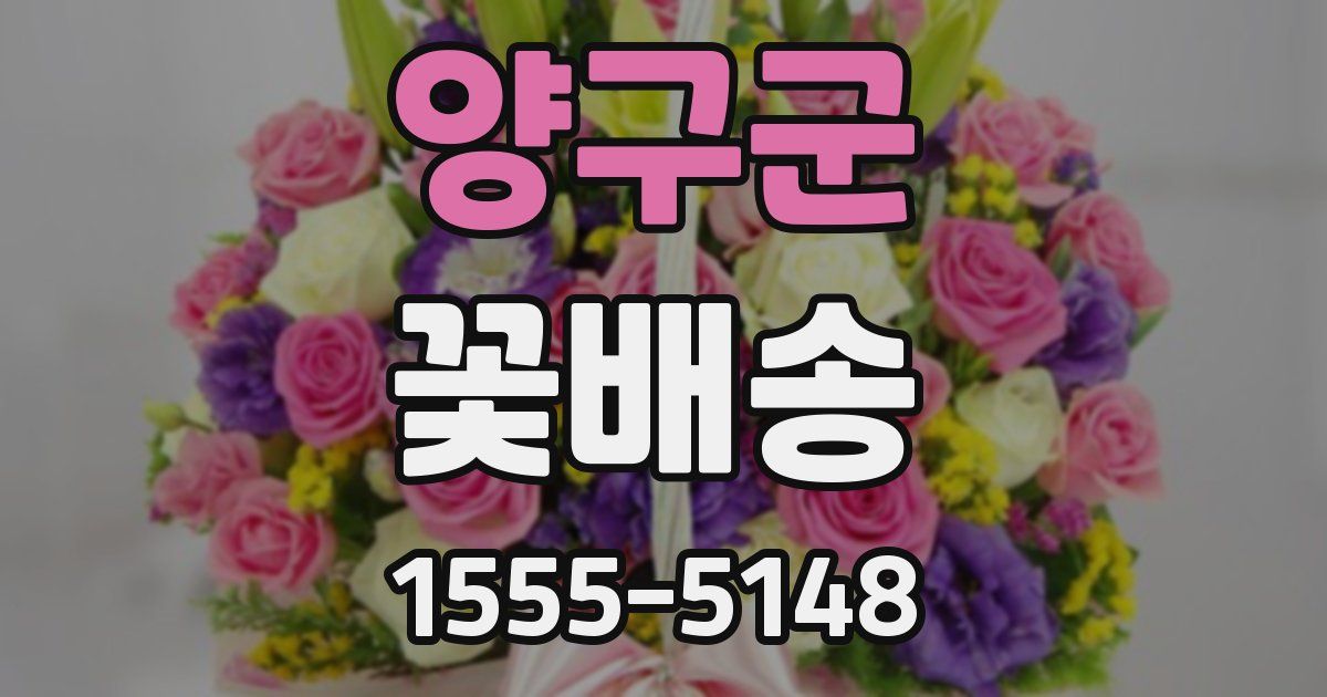 양구군 꽃배송