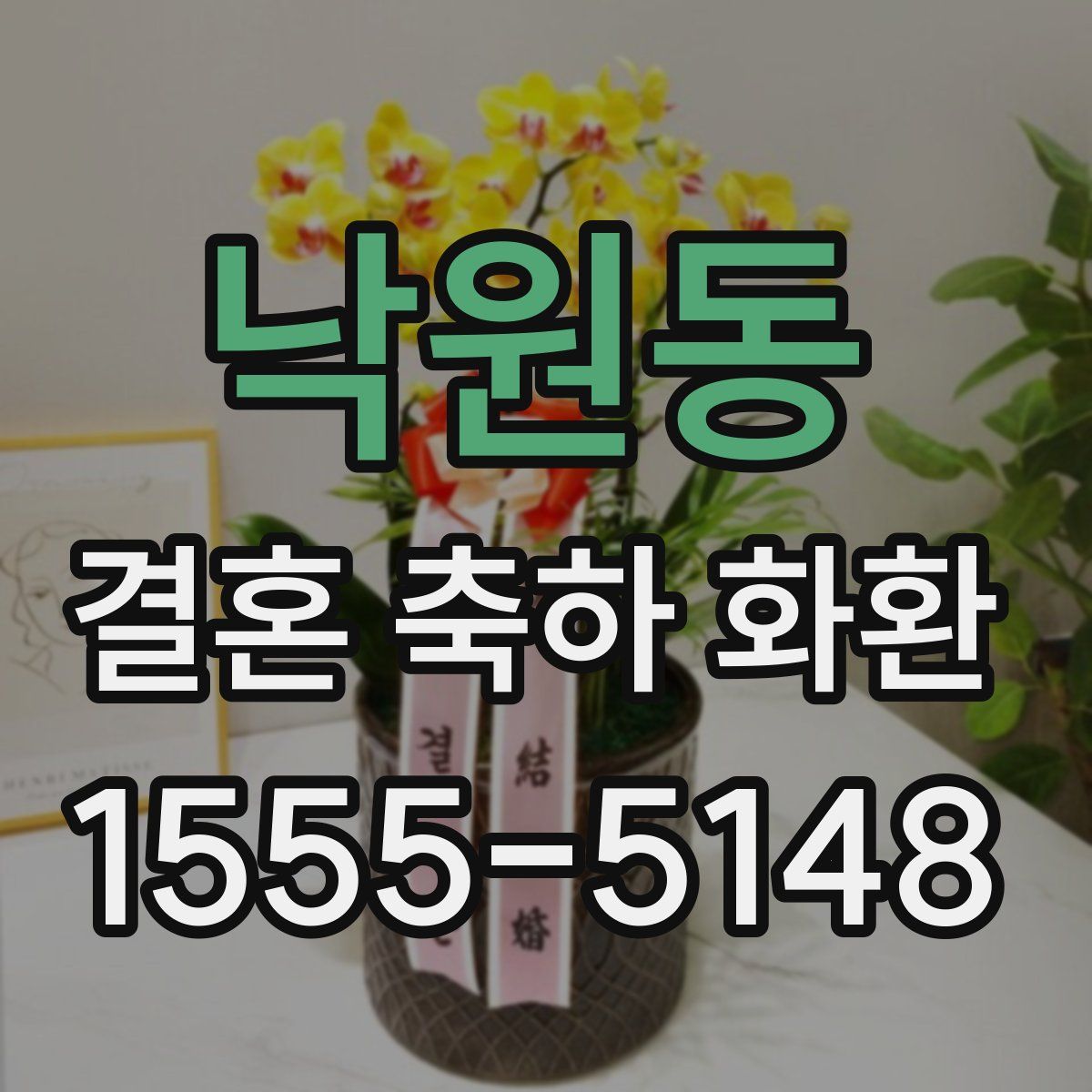 낙원동 결혼 축하 화환