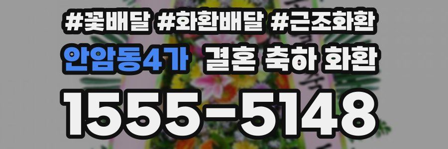 안암동4가 결혼 축하 화환