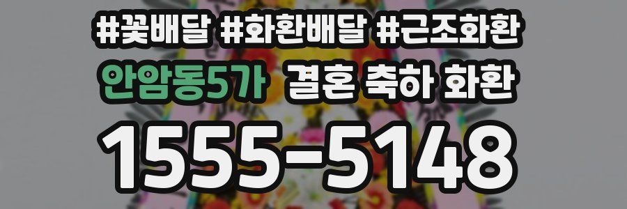 안암동5가 결혼 축하 화환