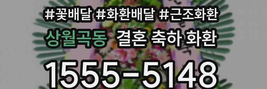 상월곡동 결혼 축하 화환