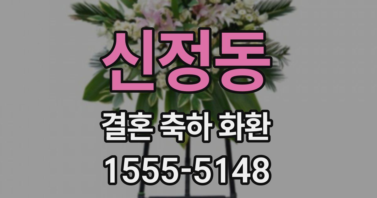 신정동 결혼 축하 화환