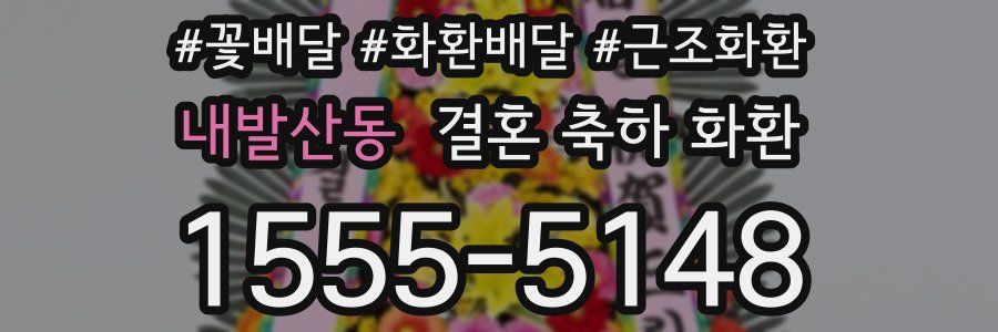 내발산동 결혼 축하 화환
