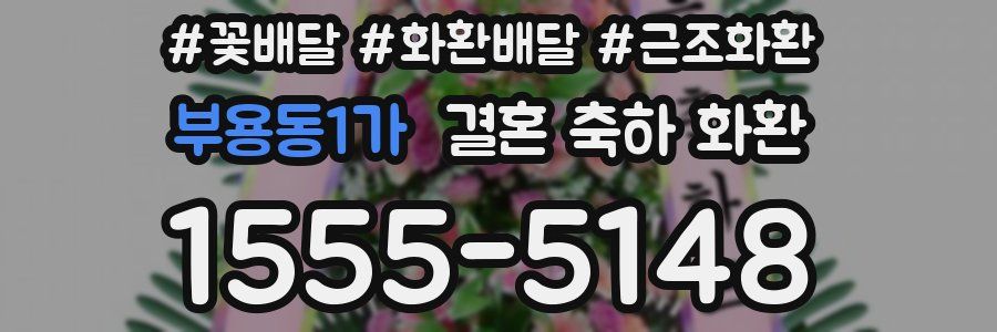 부용동1가 결혼 축하 화환