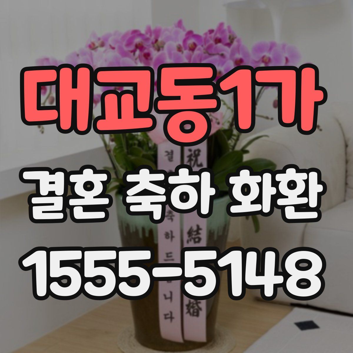 대교동1가 결혼 축하 화환
