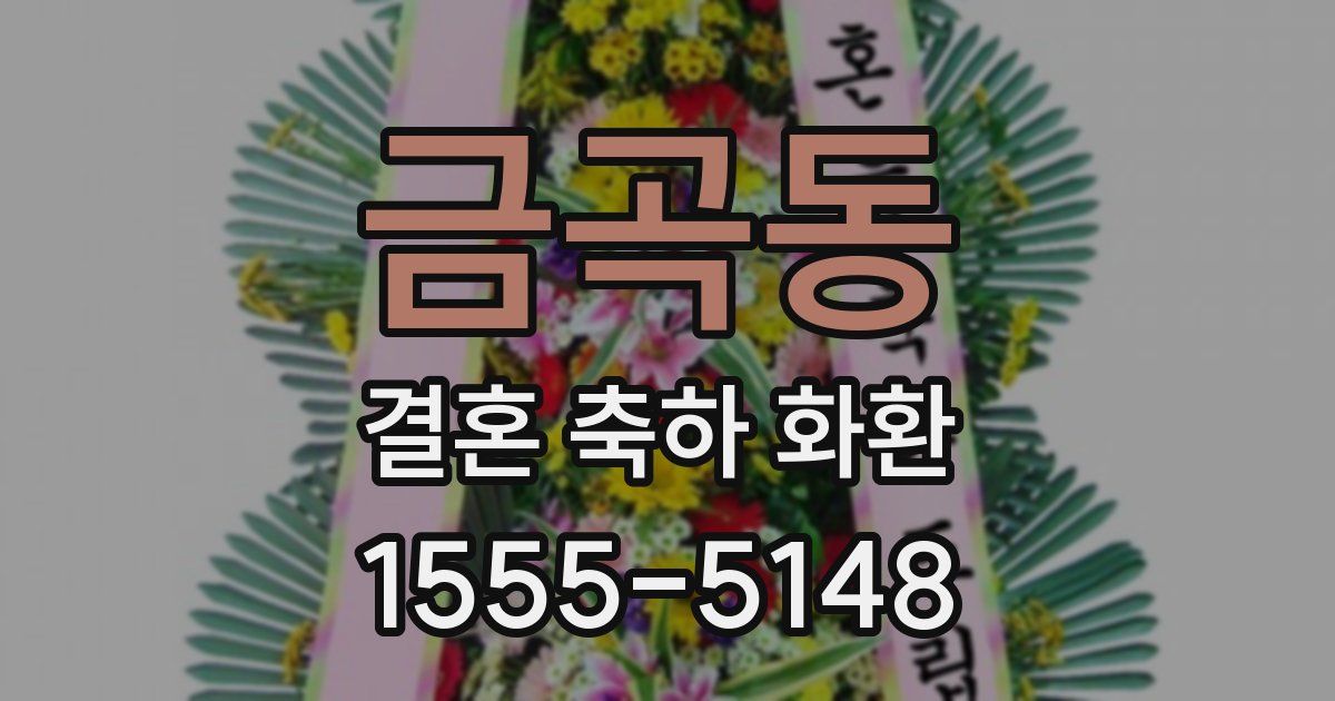금곡동 결혼 축하 화환