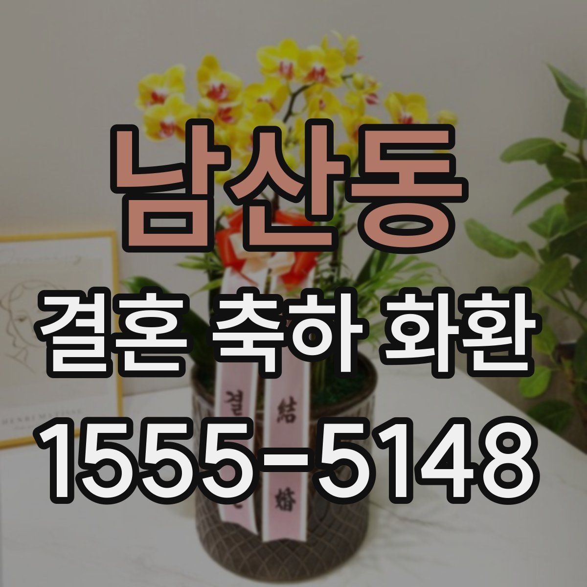 남산동 결혼 축하 화환
