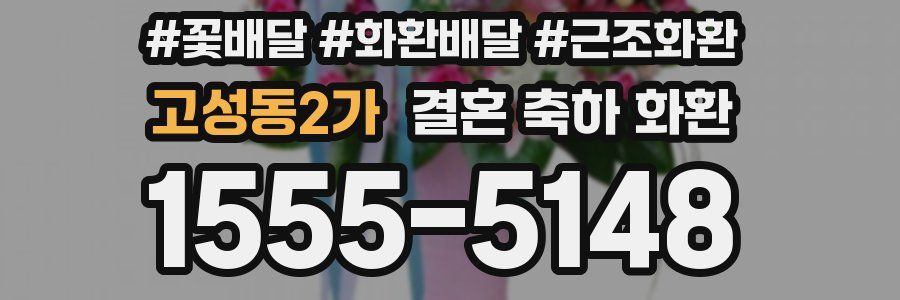 고성동2가 결혼 축하 화환