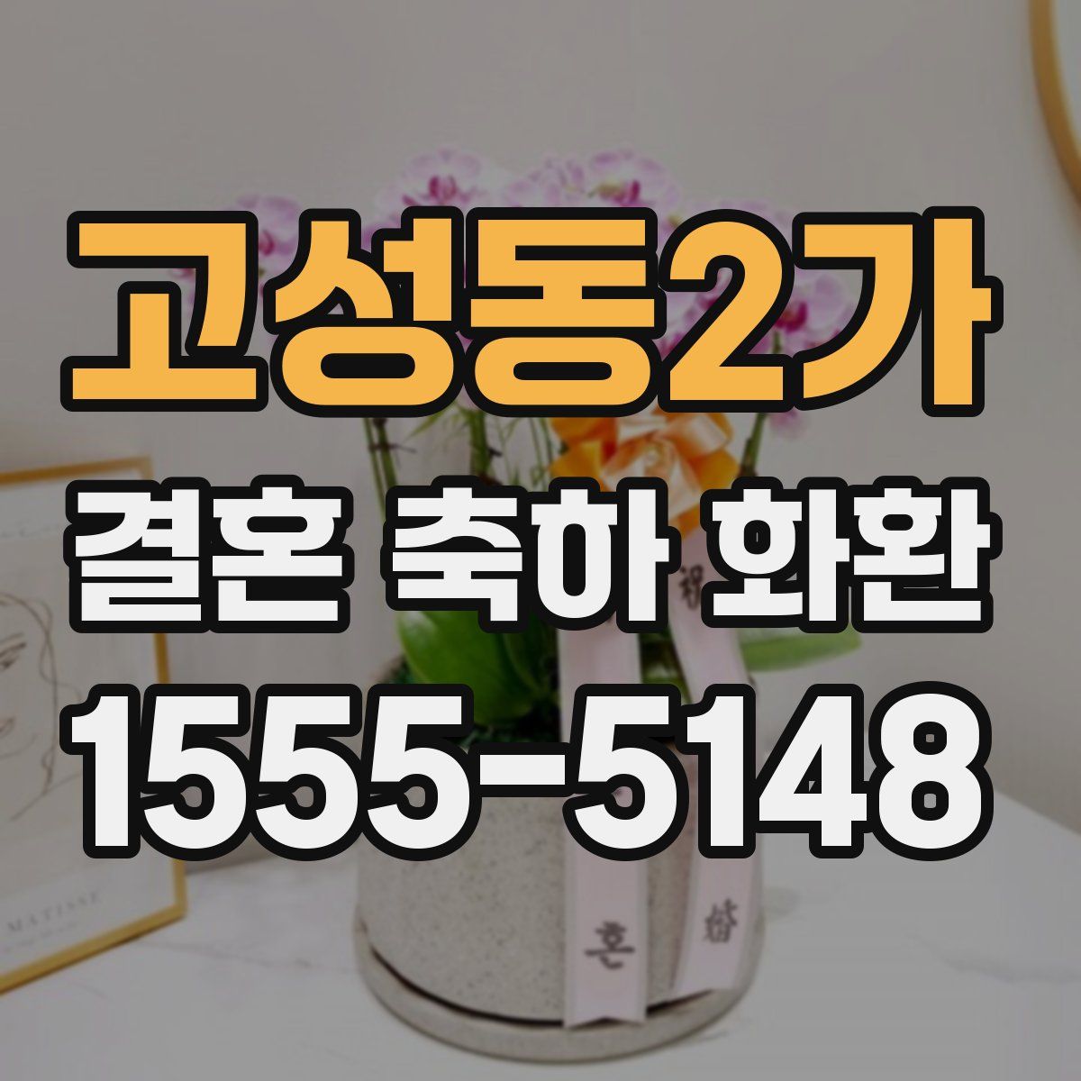 고성동2가 결혼 축하 화환