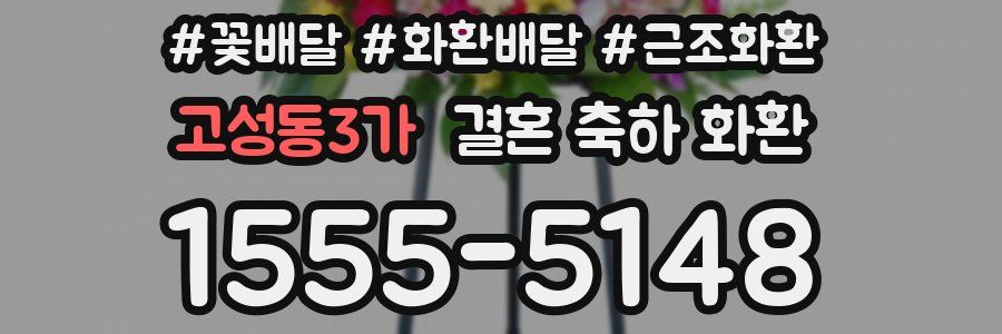 고성동3가 결혼 축하 화환