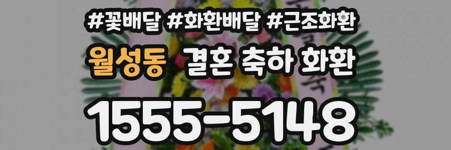 월성동 결혼 축하 화환