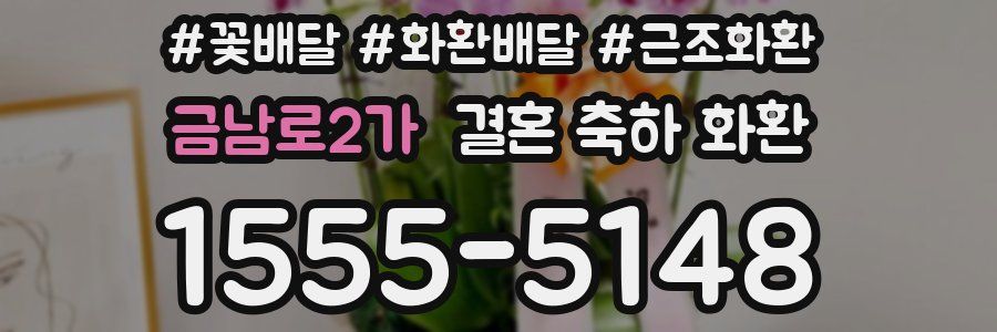 금남로2가 결혼 축하 화환