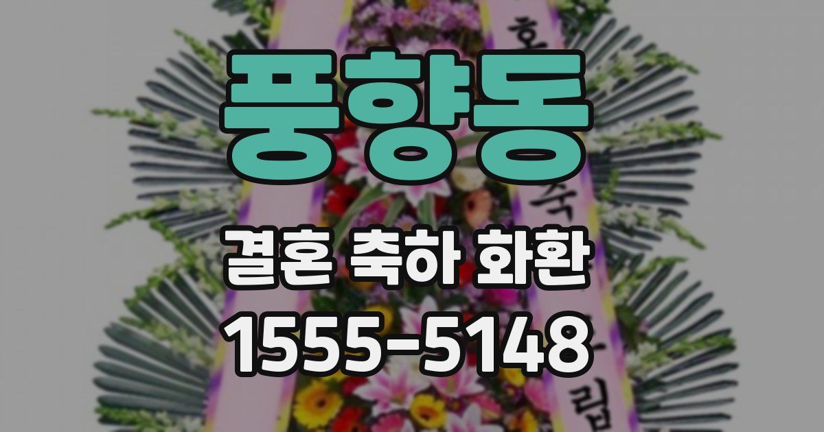 풍향동 결혼 축하 화환