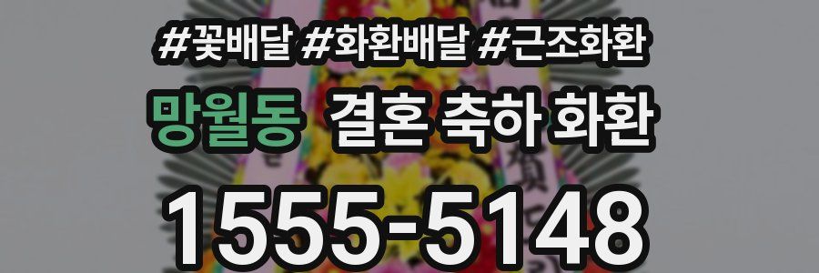망월동 결혼 축하 화환