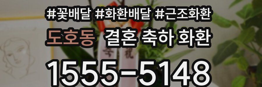 도호동 결혼 축하 화환