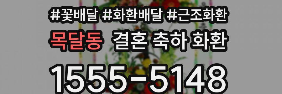 목달동 결혼 축하 화환