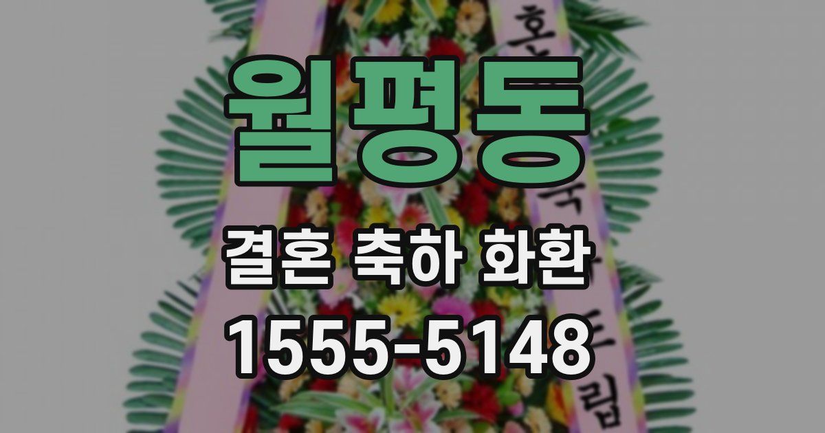 월평동 결혼 축하 화환