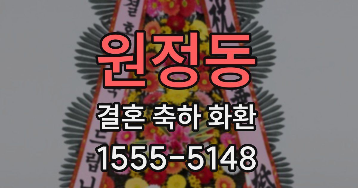 원정동 결혼 축하 화환