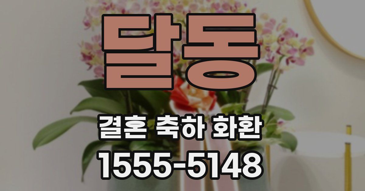 달동 결혼 축하 화환