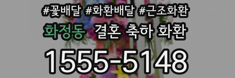화정동 결혼 축하 화환