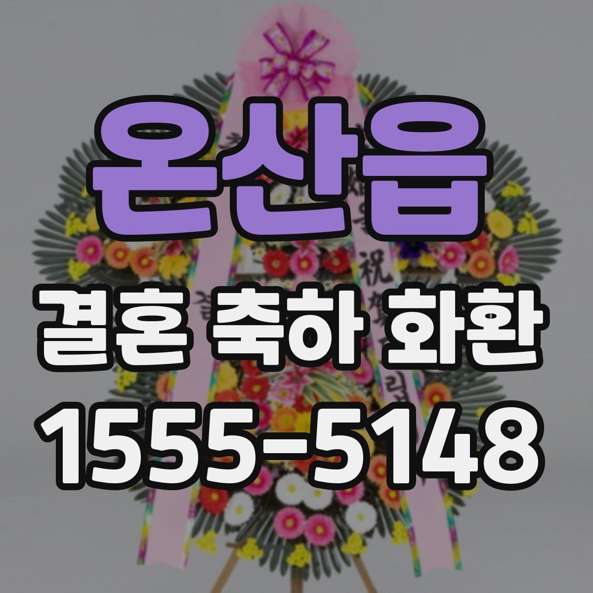 온산읍 결혼 축하 화환