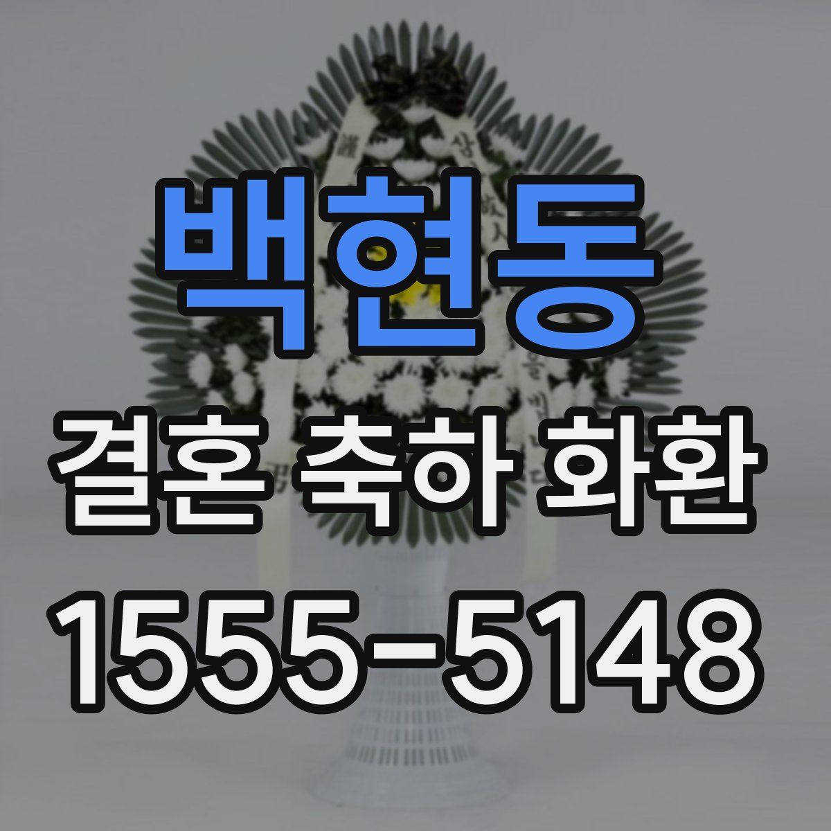 백현동 결혼 축하 화환