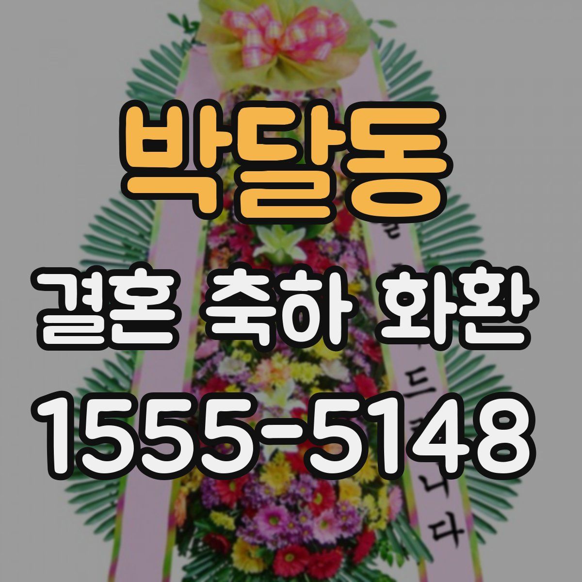박달동 결혼 축하 화환