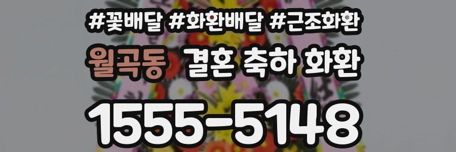 월곡동 결혼 축하 화환