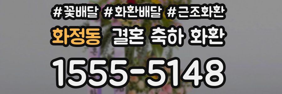 화정동 결혼 축하 화환