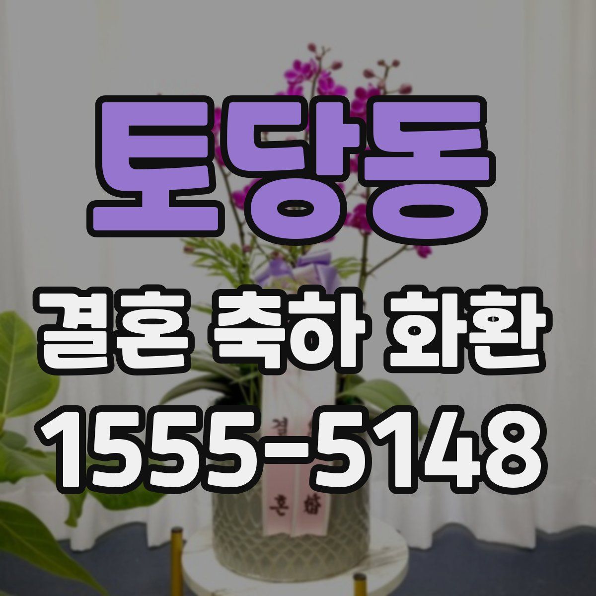 토당동 결혼 축하 화환