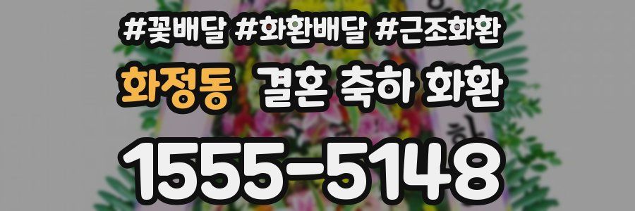 화정동 결혼 축하 화환