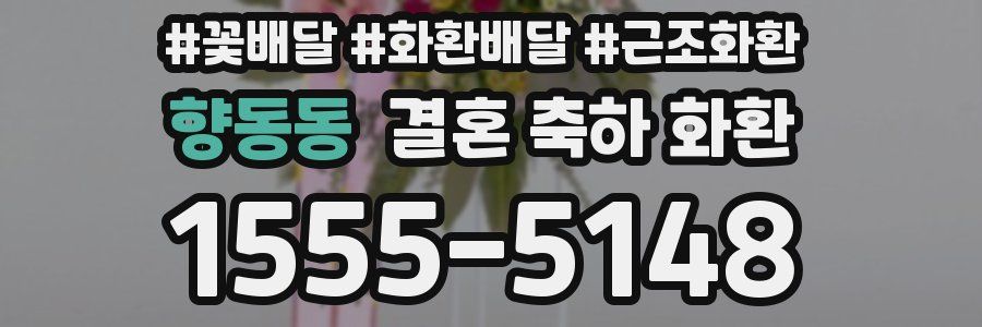 향동동 결혼 축하 화환