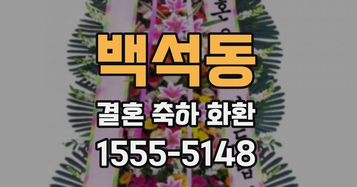 백석동 결혼 축하 화환