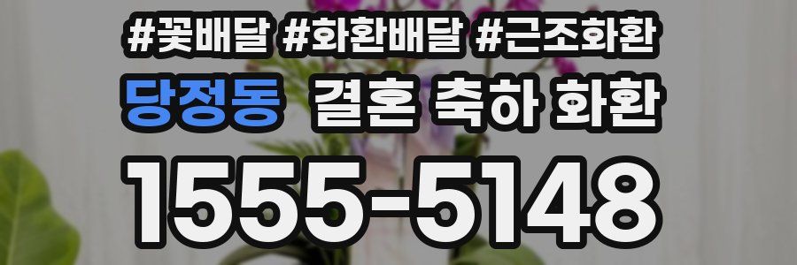 당정동 결혼 축하 화환