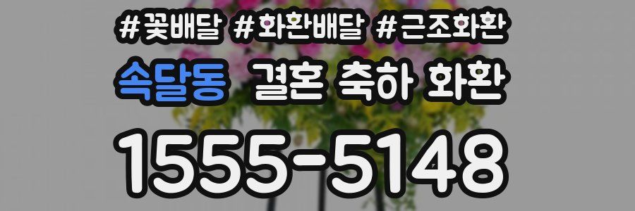 속달동 결혼 축하 화환