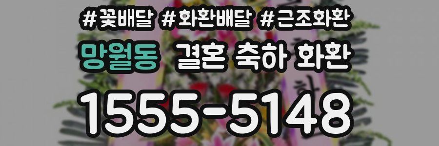 망월동 결혼 축하 화환