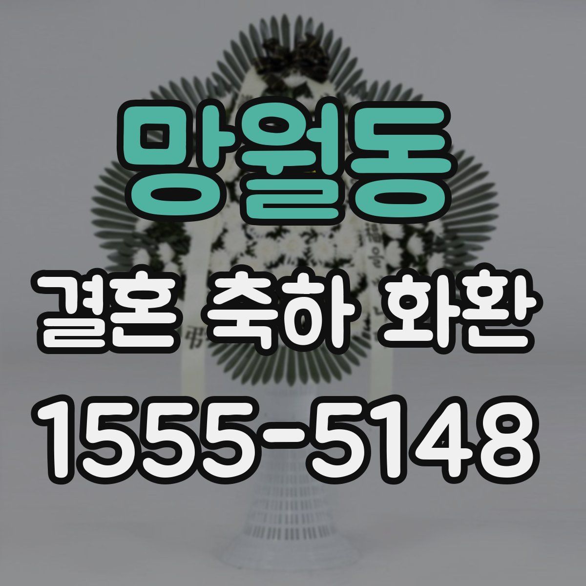 망월동 결혼 축하 화환