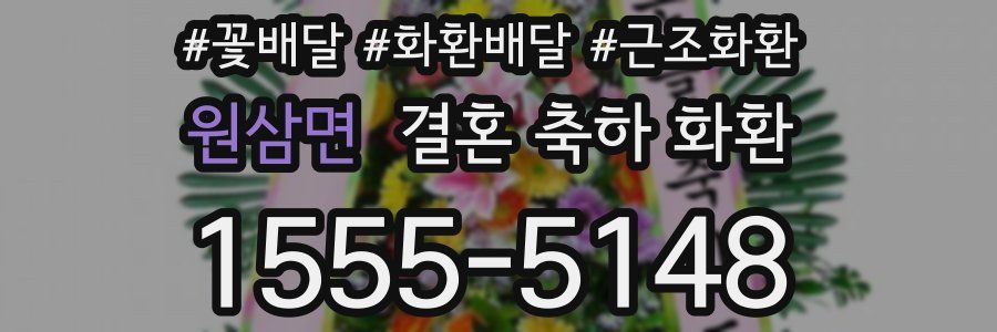 원삼면 결혼 축하 화환