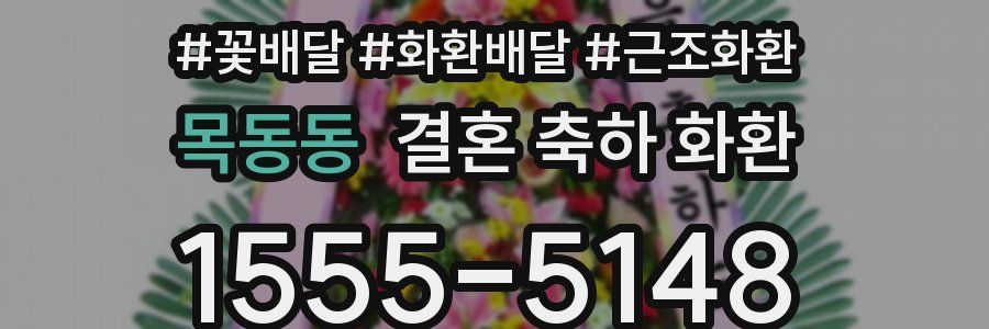 목동동 결혼 축하 화환